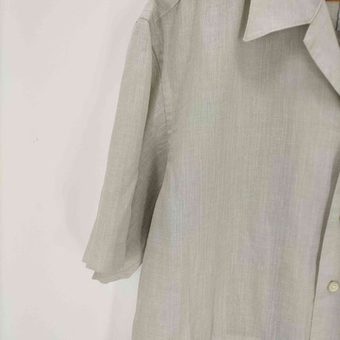 メゾンスペシャル MAISON SPECIAL Calendering Triacetate Dress-Over Short Sleeve Open Collar Shirt メンズ JPN:1