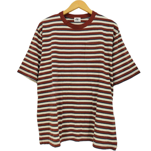 ジャストライト just right ポケットボーダー半袖Tシャツ メンズ JPN:M