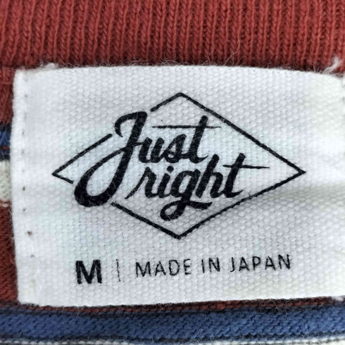 ジャストライト just right ポケットボーダー半袖Tシャツ メンズ JPN:M