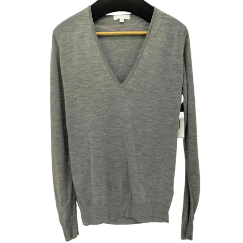 ジョンスメドレー JOHN SMEDLEY イギリス製 総ウール Vネックニット メンズ
