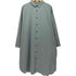 HUIS. 2023SS 016 オーガニックコットンロングシャツ(ブルーグレー)【ユニセックス】 レディース F