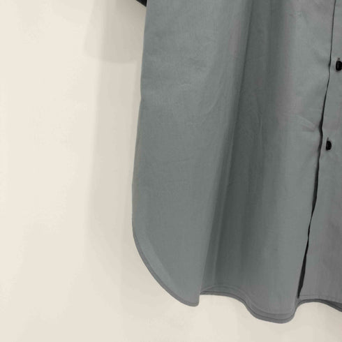 HUIS. 2023SS 016 オーガニックコットンロングシャツ(ブルーグレー)【ユニセックス】 レディース F