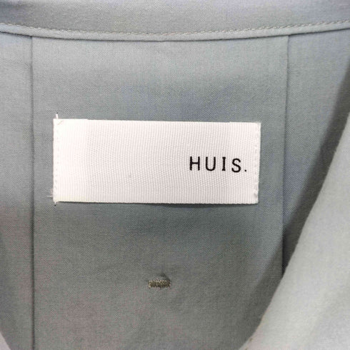HUIS. 2023SS 016 オーガニックコットンロングシャツ(ブルーグレー)【ユニセックス】 レディース F