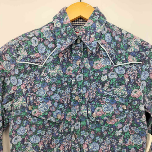 ポールスミスジーンズ Paul Smith JEANS スナップボタン 花柄 ウエスタン L/S シャツ レディース