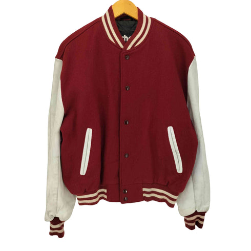 ショット Schott USA製 袖切り替えレザー スタジャン メンズ 38