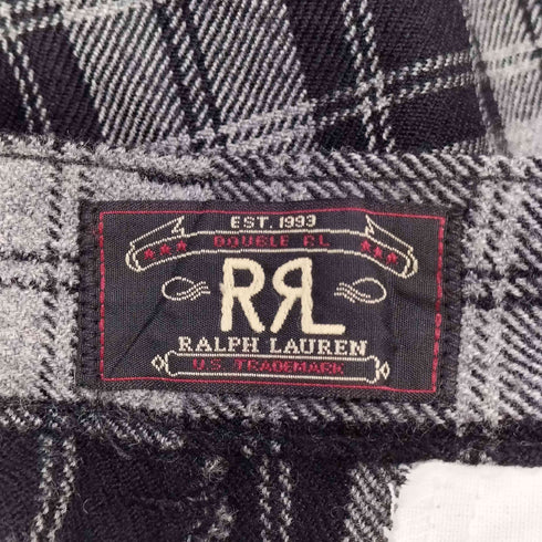 ダブルアールエルラルフローレン RRL RALPH LAUREN 90S 三ツ星タグ MADE IN USA ウールタータンチェックスラックス メンズ
