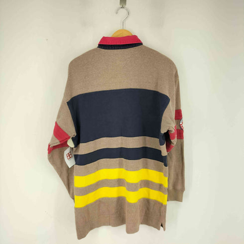 トミーヒルフィガー TOMMY HILFIGER SALING GEAR L/S ボーダーデザインポロシャツ メンズ import:M
