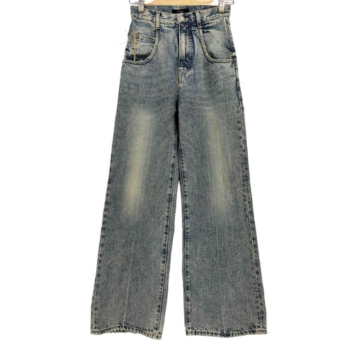 エモダ EMODA LOOSE WIDE H/W JEANS ルーズ ワイド ハイウエスト ジーンズ レディース JPN:S