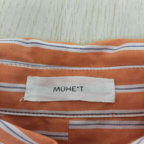 MUHET コットンストライプシャツ メンズ LL