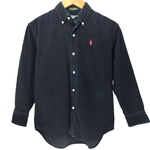 ポロバイラルフローレン Polo by RALPH LAUREN 細畝コーデュロイ ポニー刺繍長袖シャツ 七分丈 メンズ M
