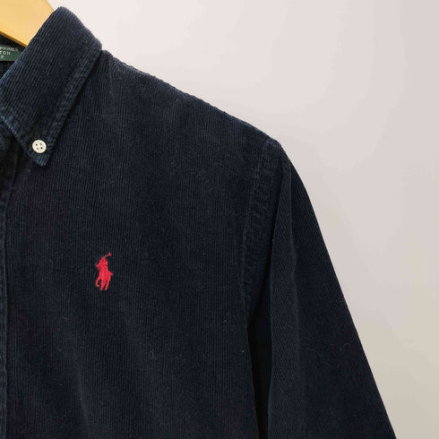 ポロバイラルフローレン Polo by RALPH LAUREN 細畝コーデュロイ ポニー刺繍長袖シャツ 七分丈 メンズ M