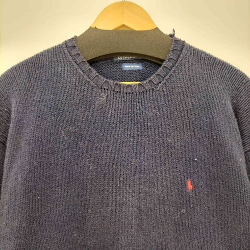 ポロバイラルフローレン Polo by RALPH LAUREN ポニー刺繍 クルーネックコットンニット メンズ M