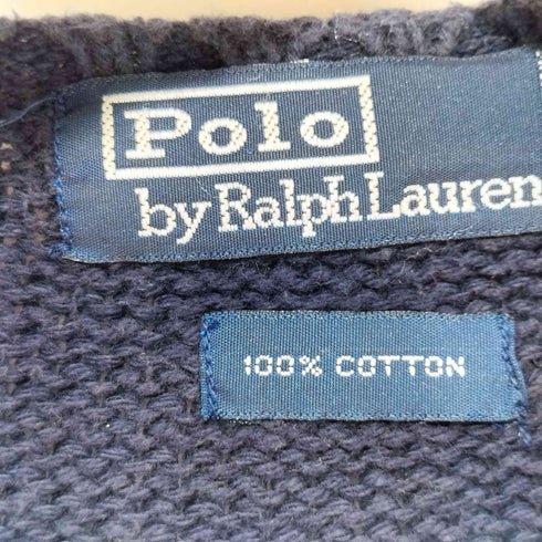 ポロバイラルフローレン Polo by RALPH LAUREN ポニー刺繍 クルーネックコットンニット メンズ M