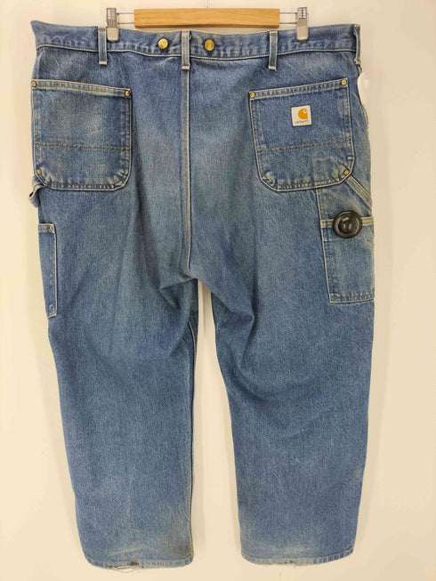 カーハート Carhartt ボタンデザイン ウォッシュ ダブルニー デニムパンツ メンズ