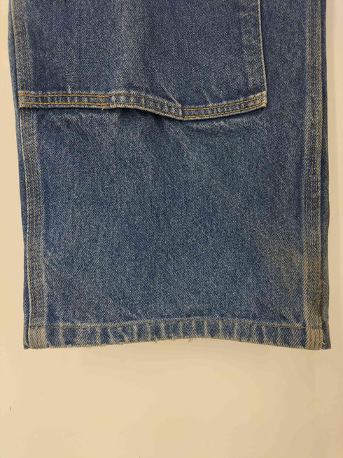 カーハート Carhartt ボタンデザイン ウォッシュ ダブルニー デニムパンツ メンズ