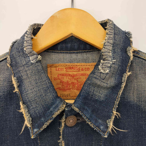 リーバイスヴィンテージクロージング Levis Vintage Clothing 復刻 BIGE 70505 3rd デニムトラッカージャケット ダメージ加工 メンズ 40