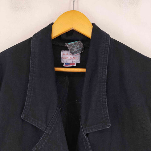 SUNDANCE MADE IN USA チマヨ柄 コンチョ付きデニムジャケット メンズ JPN:M