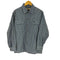 カンサイジーンズ KANSAI JEANS シアサッカー フラップポケット L/Sチェックシャツ ボックスシルエット メンズ JPN:L