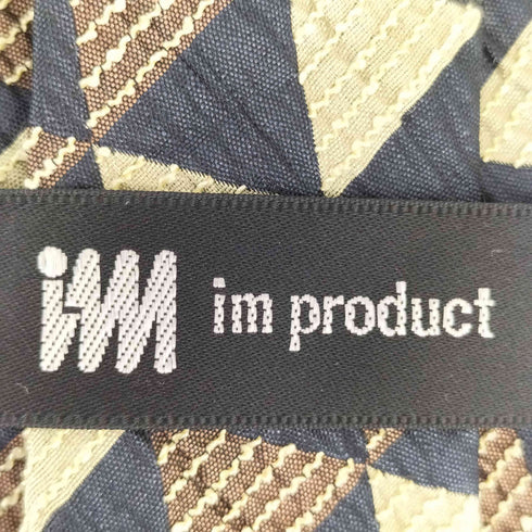 アイムプロダクトイッセイミヤケ im product ISSEY MIYAKE 総柄 シアサッカー シルクネクタイ メンズ