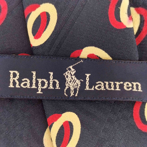 ラルフローレン RALPH LAUREN 総柄 シルクネクタイ メンズ