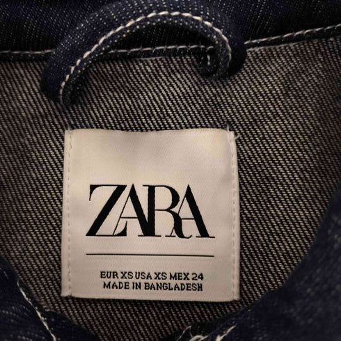 ザラ ZARA デニムトラッカージャケット レディース import:XS