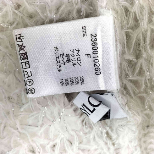 バビロン BABYLONE モヘヤ ウール混 ラメ クルーネックニット レディース FREE