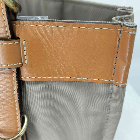 サザビー SAZABY ナイロンレザー切替トートバッグ レディース