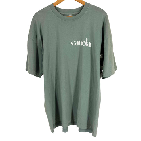 ロサンゼルスアパレル Los Angeles Apparel CANOLA 両面プリント クルーネック Tシャツ メンズ import:XL