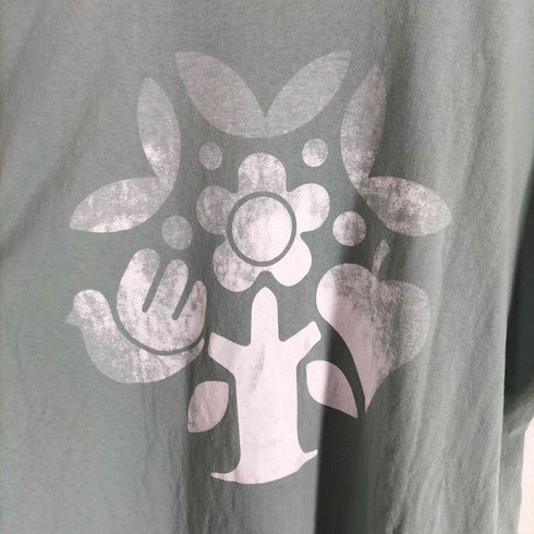 ロサンゼルスアパレル Los Angeles Apparel CANOLA 両面プリント クルーネック Tシャツ メンズ import:XL