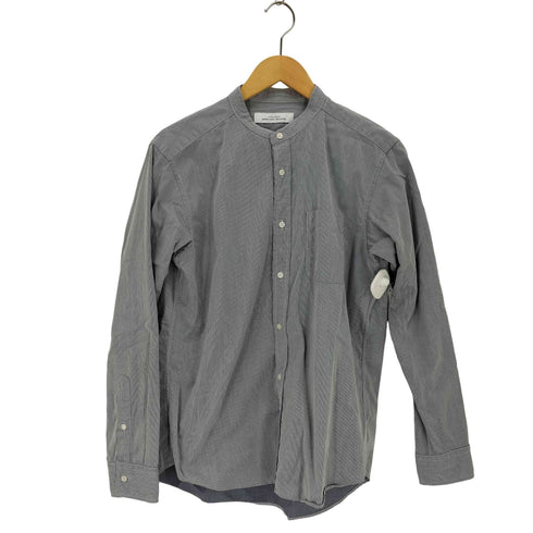 ユナイテッドアローズグリーンレーベルリラクシング UNITED ARROWS green label relaxing ストライプバンドカラーシャツ メンズ JPN:M