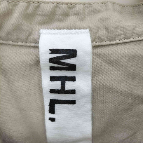 エムエイチエル MHL. GARMENT DYE BASIC POPLIN SHIRT レディース 1