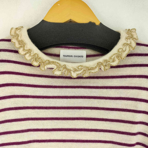 ツモリチサト TSUMORI CHISATO ハイネック ボーダーニット レディース