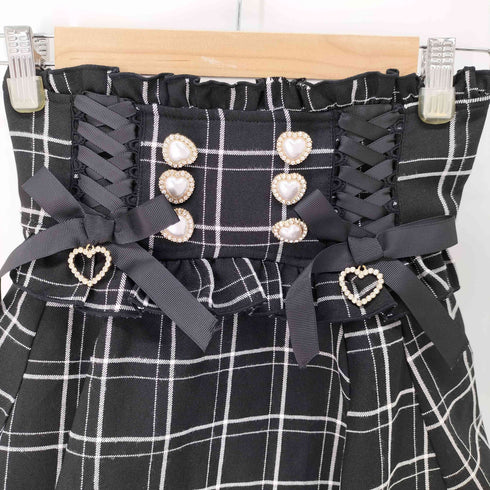 リズリサ LIZ LISA レースアップサスペンダー付スカパン レディース 0