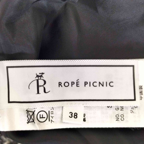 ロペピクニック Rope Picnic ツイード バックスリット タイトスカート レディース 38