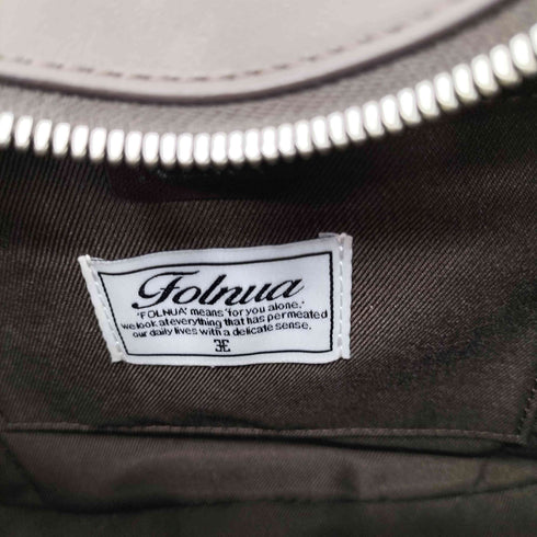 FOLNUA オーバルバッグ ブラウン_スウェード レディース