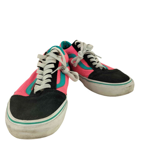 バンズ VANS Old Skool Brite Black Neon Pink メンズ JPN:25.5