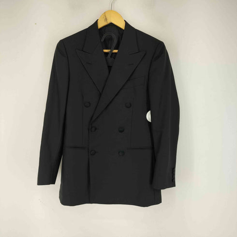 ユナイテッドアローズ UNITED ARROWS ブラック ピークドラペル タキシード ダブル セットアップ メンズ JPN:42