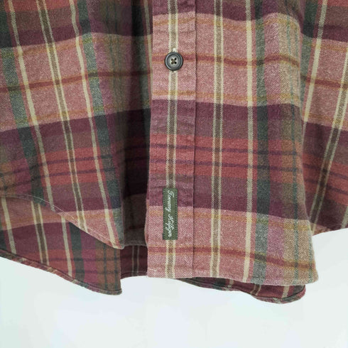 トミーヒルフィガー TOMMY HILFIGER 90s-00s チェック柄 両フラップ チェック柄シャツ メンズ JPN:S