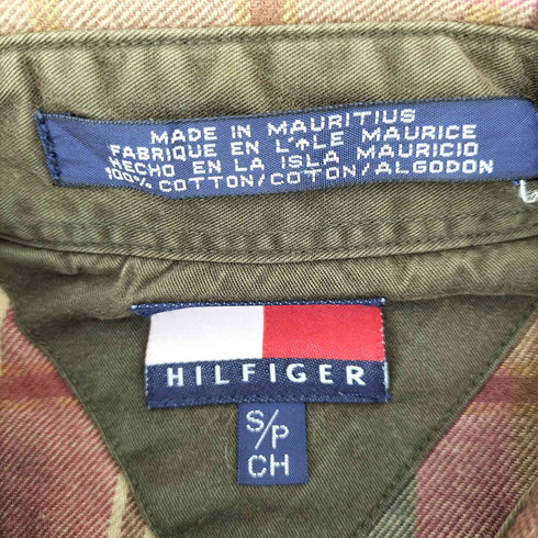 トミーヒルフィガー TOMMY HILFIGER 90s-00s チェック柄 両フラップ チェック柄シャツ メンズ JPN:S