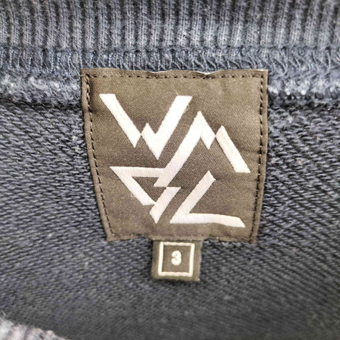 ホワイトマウンテニアリング WHITE MOUNTAINEERING WMBC BEER SWEAT PULLOVER BLACK メンズ JPN:3