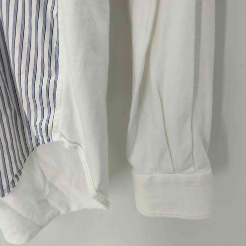 コムデギャルソンオム COMME des GARCONS HOMME 異素材切替ストライプL/Sシャツ ワンポケット メンズ JPN:S