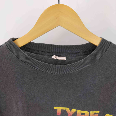 90s 99年© バンドプリントTシャツ 裾袖ダブル ボックスシルエット メンズ
