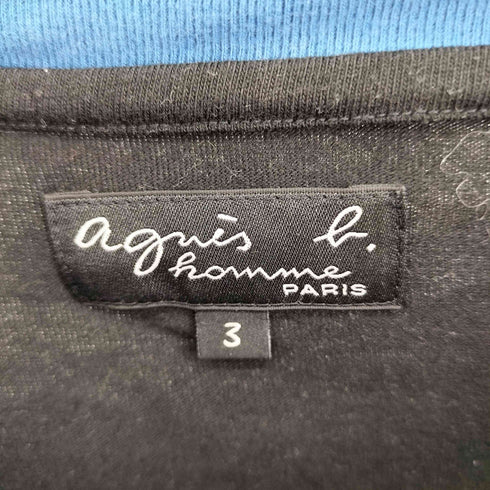 アニエスベーオム Agnes b.homme フロントロゴ L/S リンガーTシャツ メンズ JPN:3