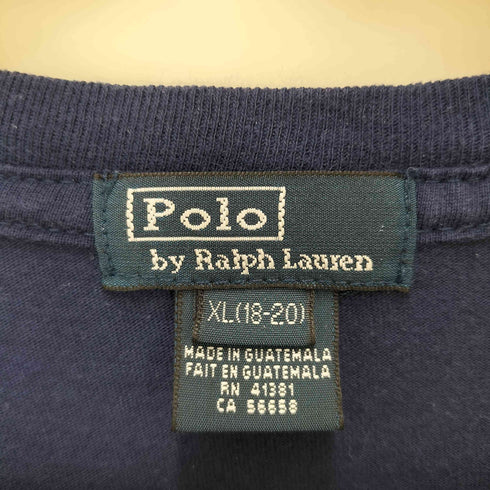 ポロバイラルフローレン Polo by RALPH LAUREN フロントBIGプリントL/SクルーネックTシャツ メンズ JPN:XL