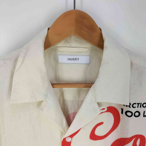 インヘリット INHERIT INDIA FAB OPEN シャツ インド綿 オープンカラー シャツ メンズ JPN:M