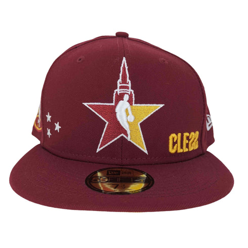 ニューエラ NEW ERA 59FIFTY NBA All Star Game City Red Fitted Hat NBAオールスター ゲームシティ キャップ メンズ 7 1/2