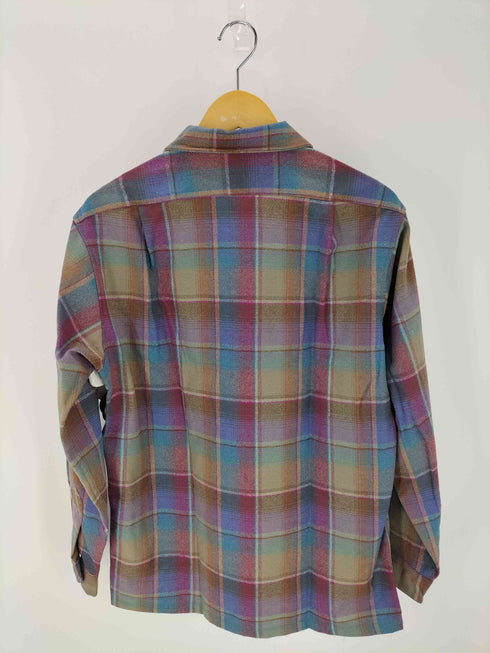 ペンドルトン PENDLETON 70s マルチカラーチェック 両フラップ ウールシャツ メンズ JPN:M