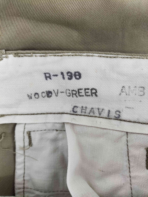 ユーエスアーミー U.S. ARMY 40s M-45 chino trousers 尿素ボタン メンズ