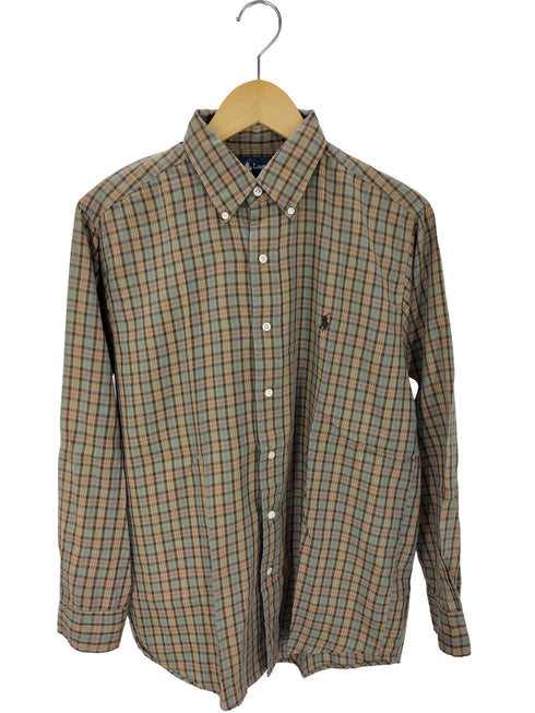ラルフローレン RALPH LAUREN 90s YARMOUTH チェック柄 ポニー刺しゅう シャツ メンズ 15½