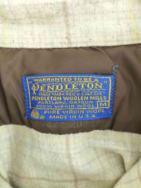 ペンドルトン PENDLETON 70s マルチカラーチェック 両フラップ ウールシャツ メンズ JPN:M